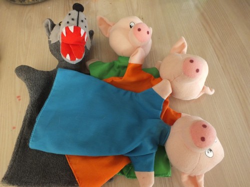 Lot marionettes dont loup 3 - lot,