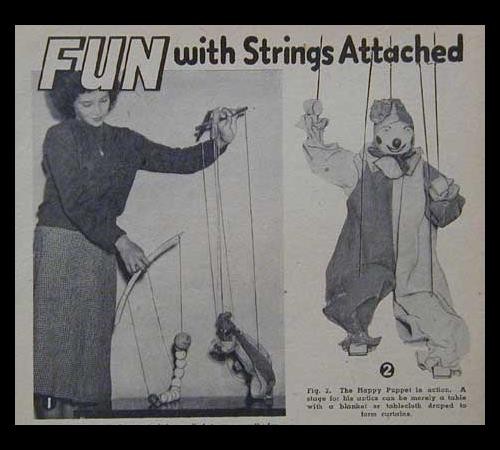 Semplici marionette clown - marionette, &